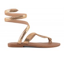 (image for) Thong wrap up sandal laminated leather F08171824-0150 Shop On Line